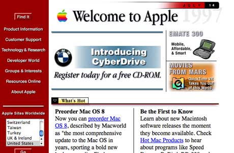 Apple.com en 1996